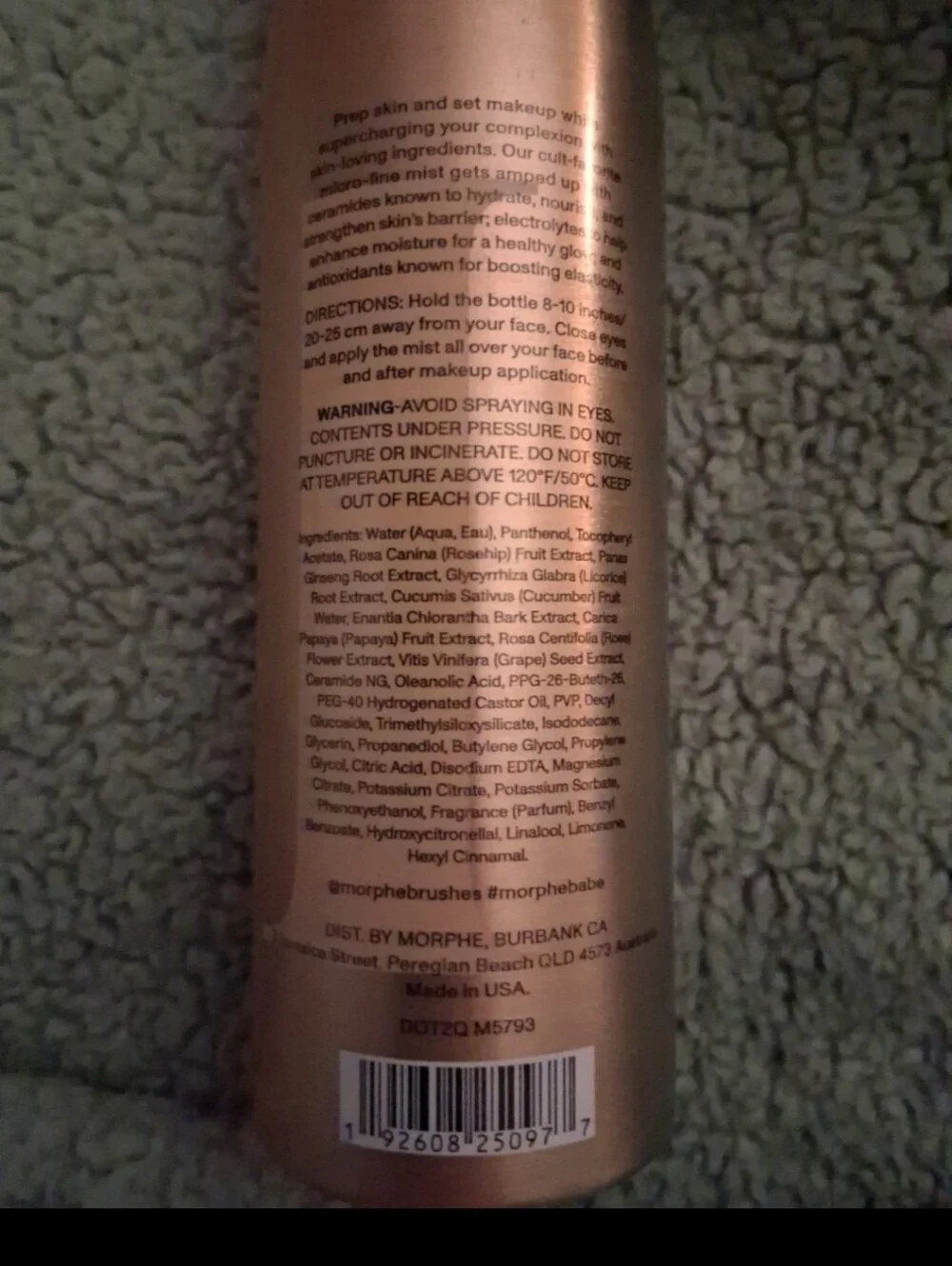 Morphe Continuous Prep & Set Setting Mist
